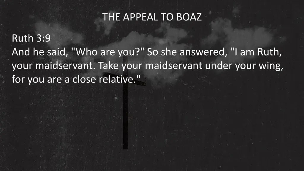 the appeal to boaz