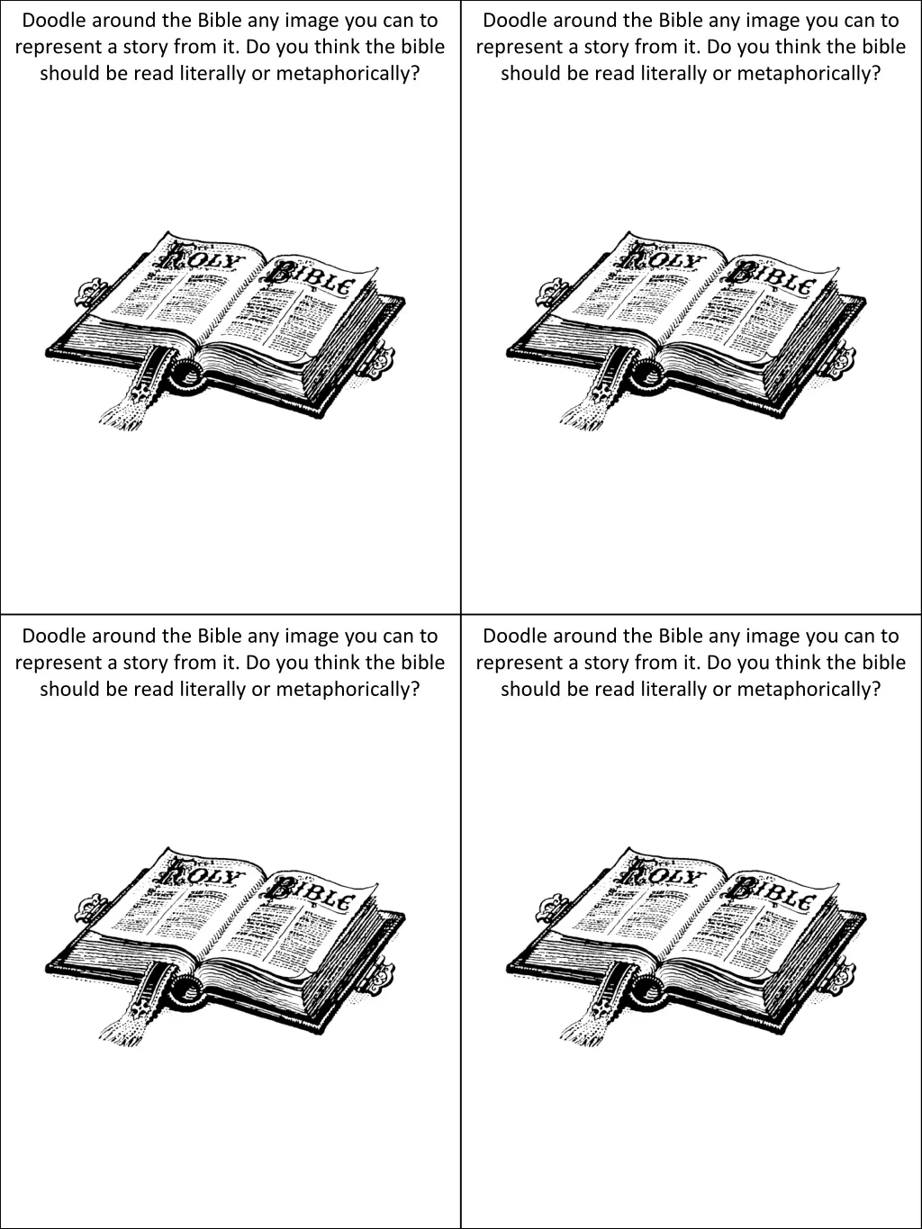 doodle around the bible any image