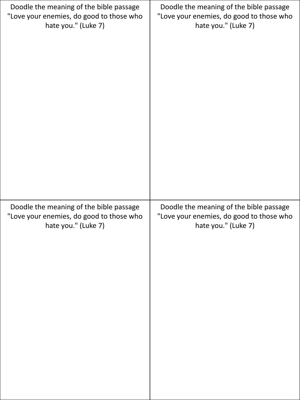 doodle the meaning of the bible passage love your