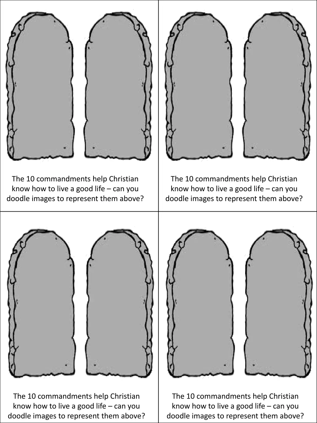 the 10 commandments help christian know