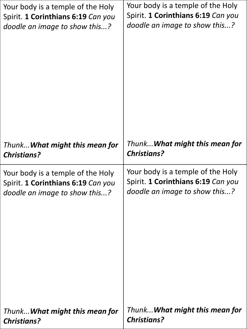 your body is a temple of the holy spirit