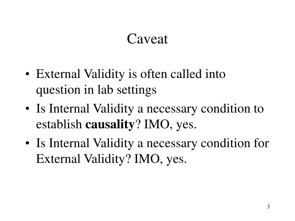 caveat