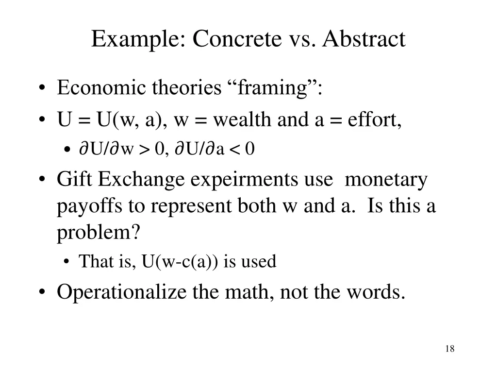example concrete vs abstract
