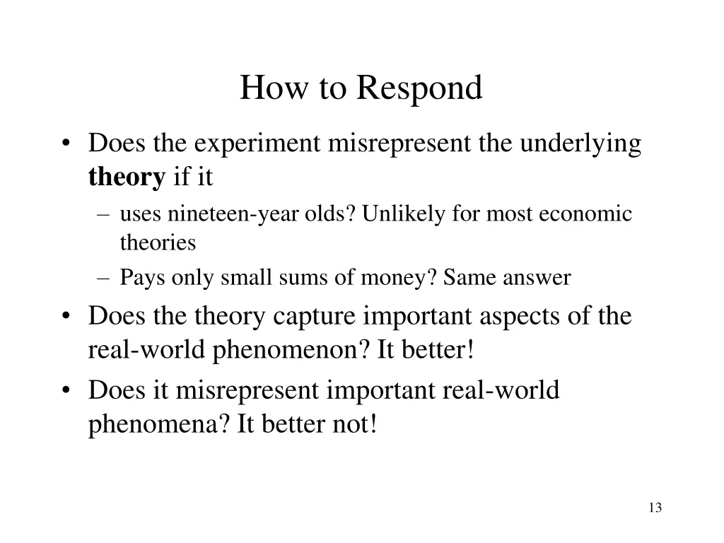 how to respond