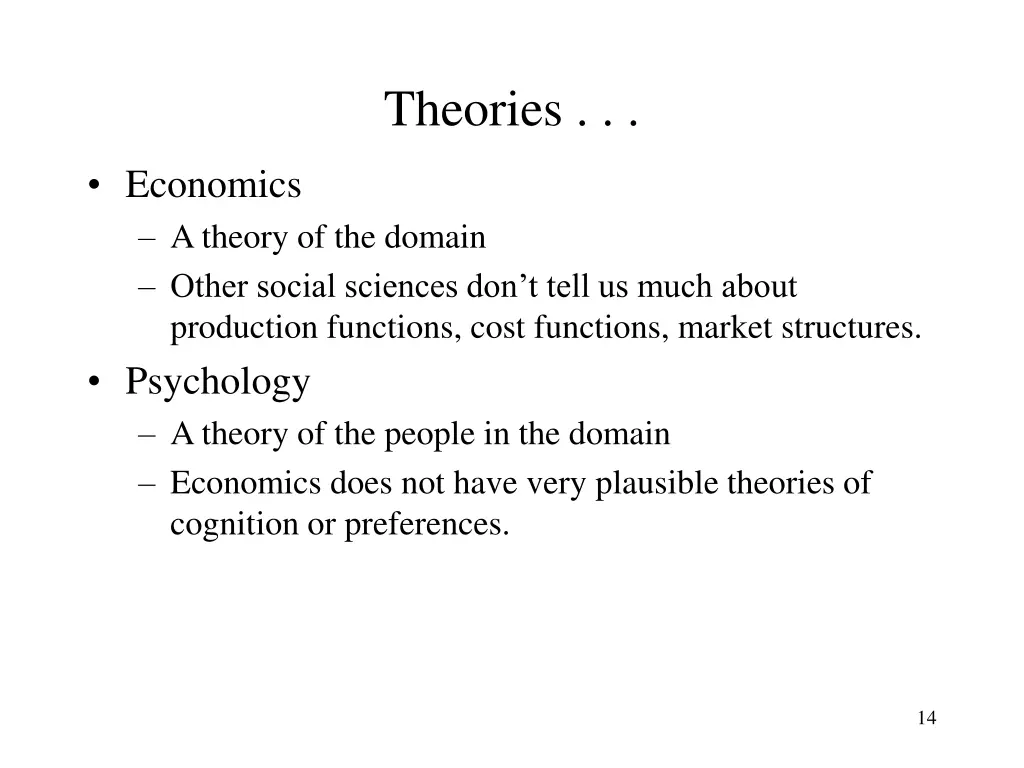 theories