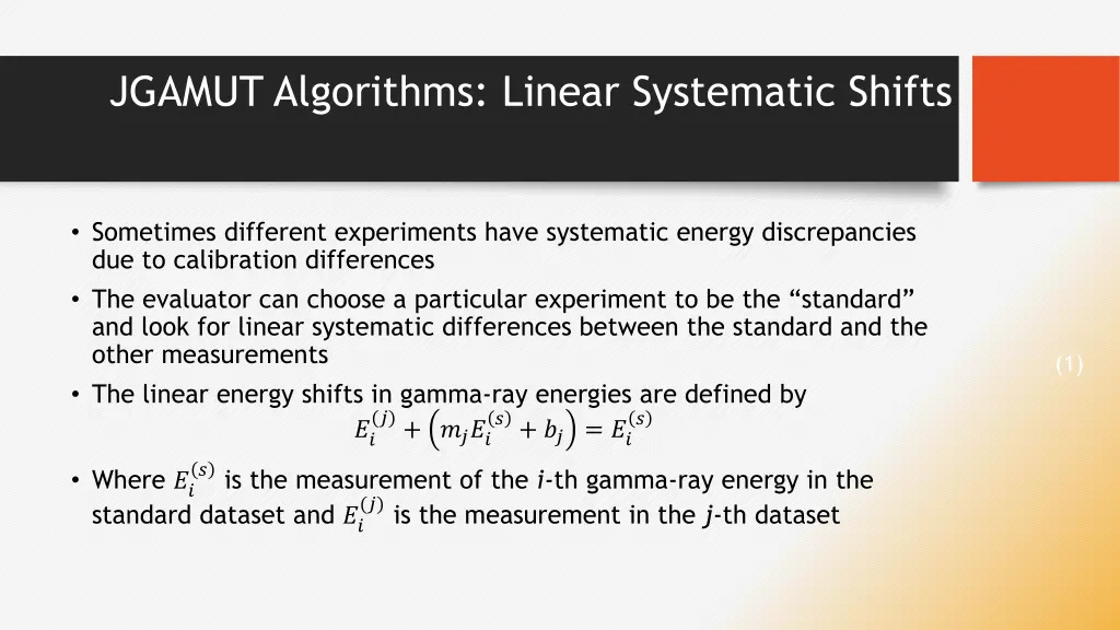 jgamut algorithms linear systematic shifts