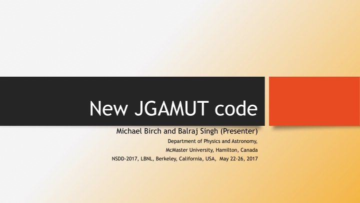new jgamut code