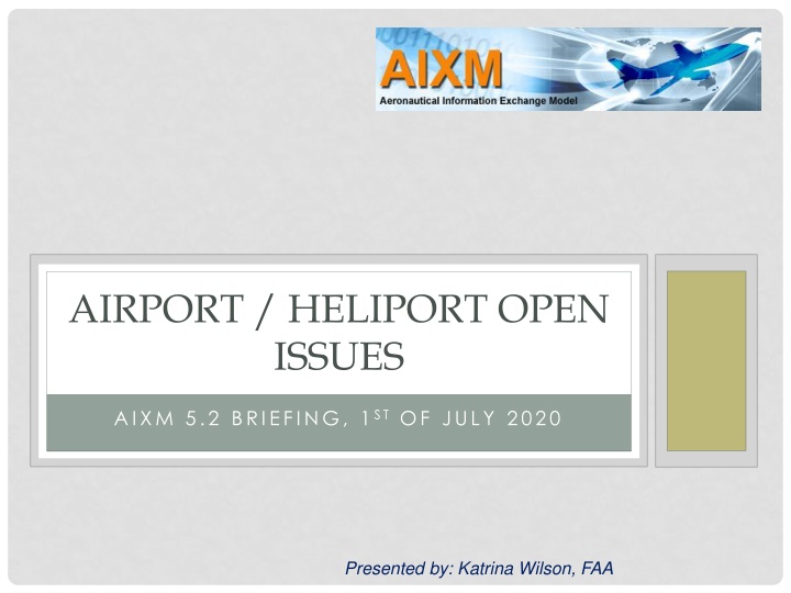 airport heliport open issues
