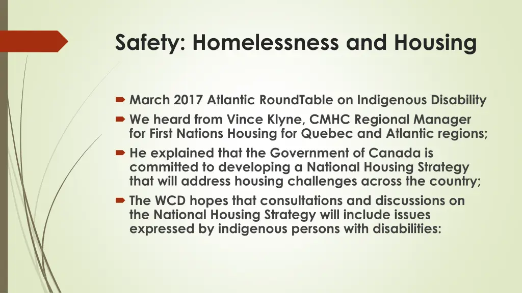 safety homelessness and housing