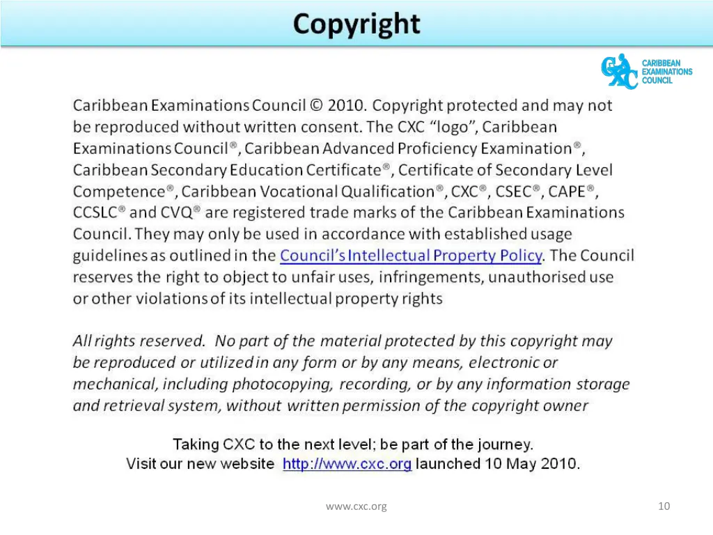 www cxc org 1