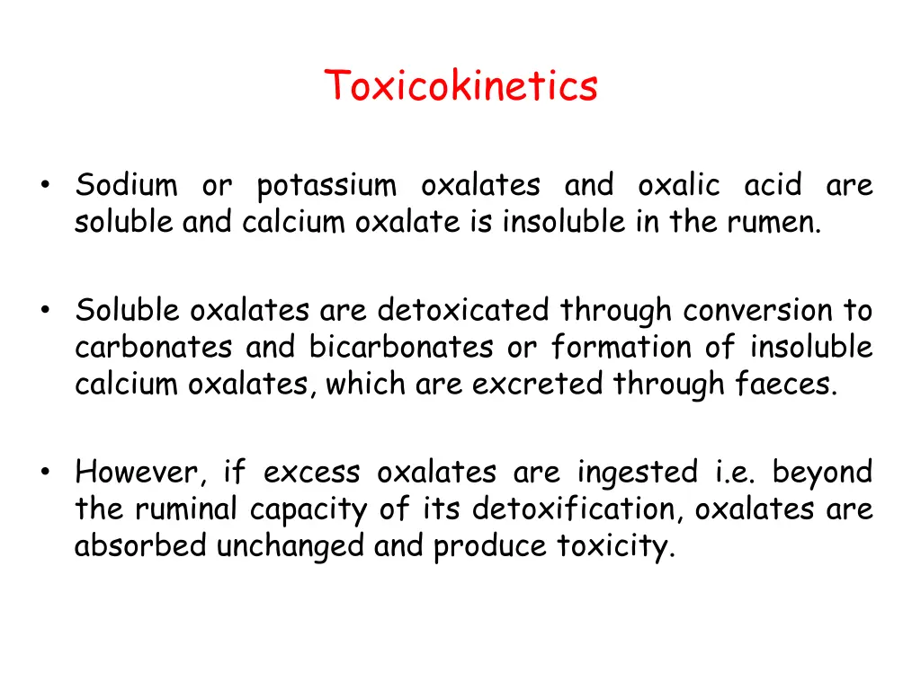 toxicokinetics