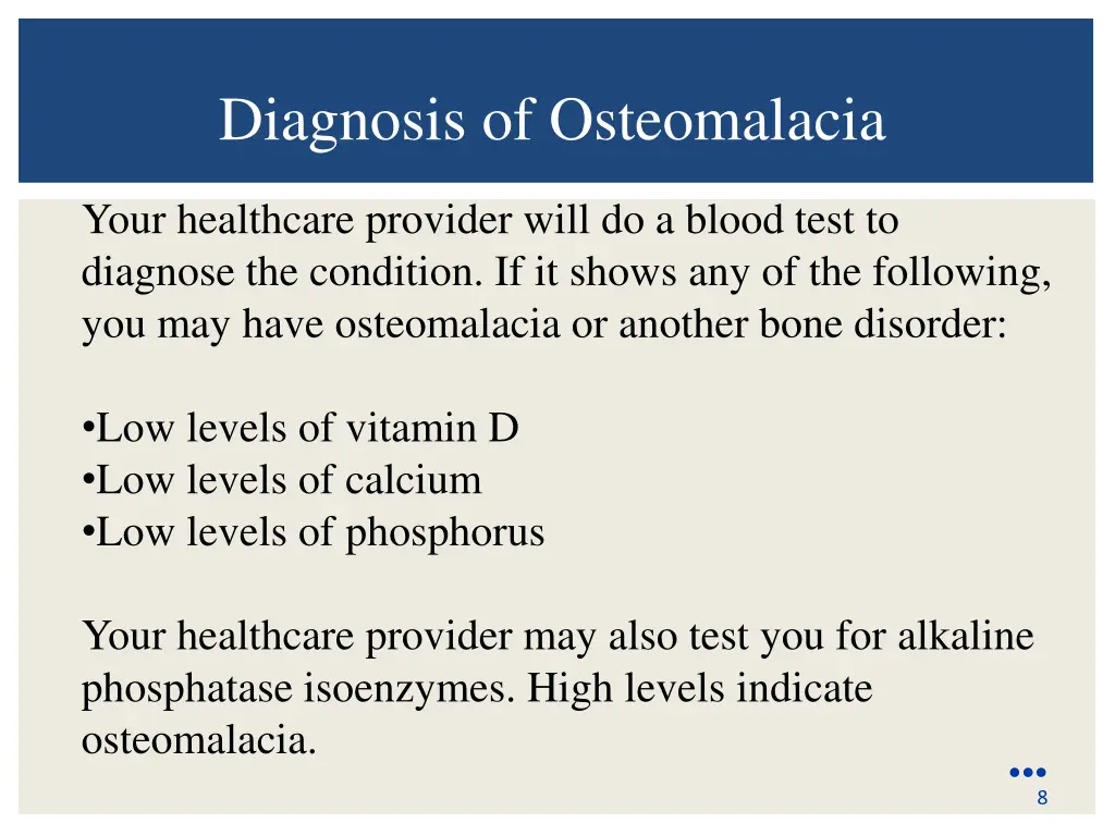 diagnosis of osteomalacia