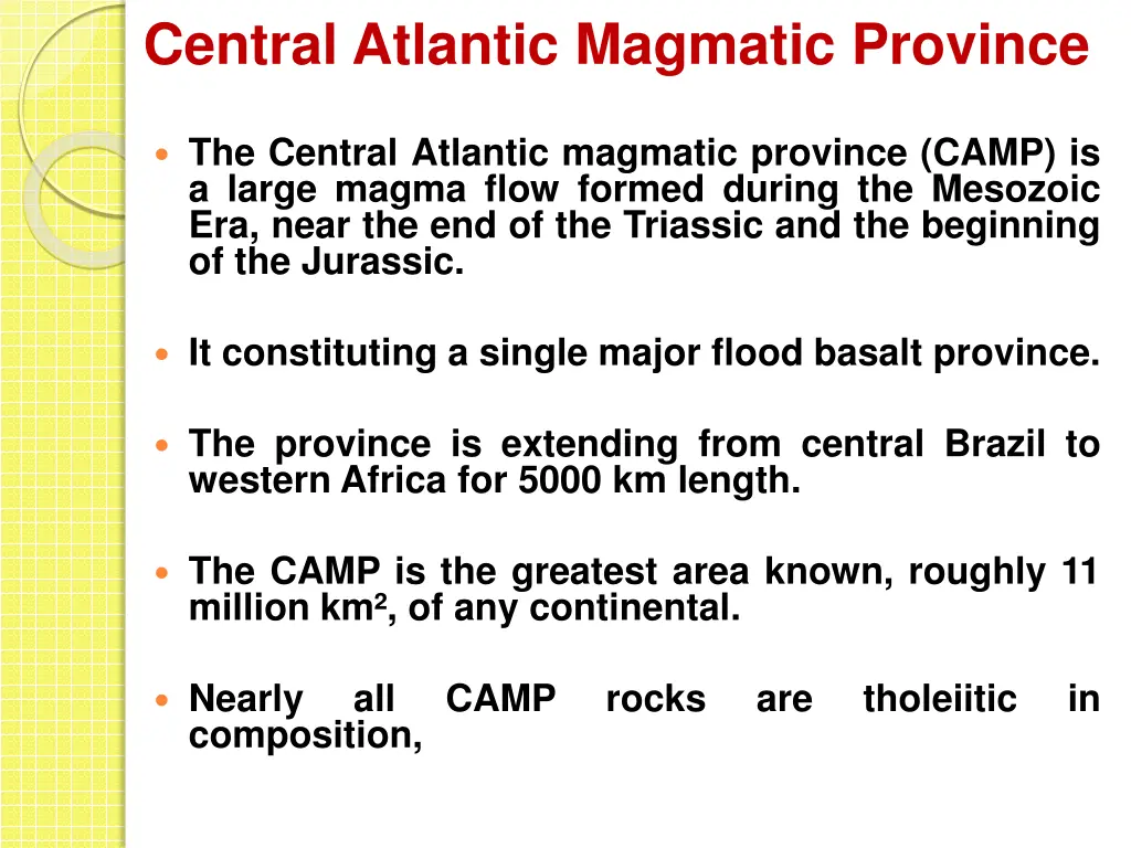 central atlantic magmatic province