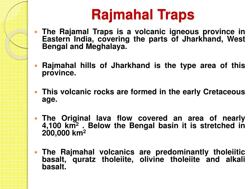 rajmahal traps