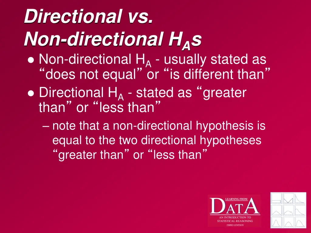 directional vs non directional
