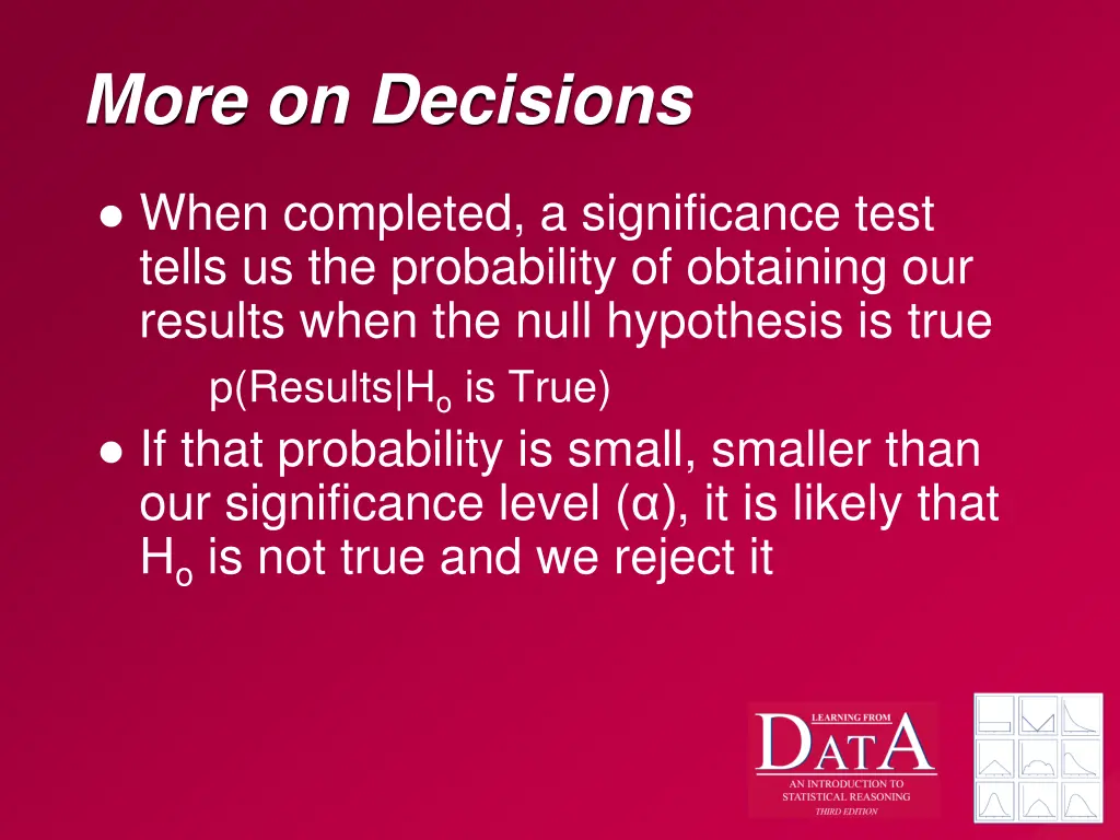 more on decisions