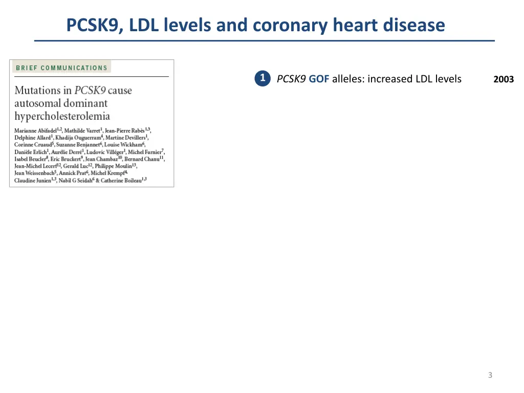 pcsk9 ldl levels and coronary heart disease