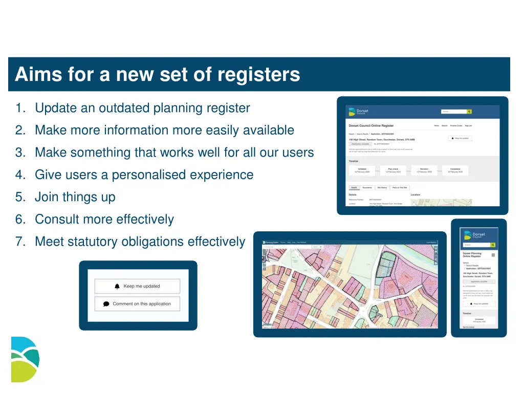 aims for a new set of registers