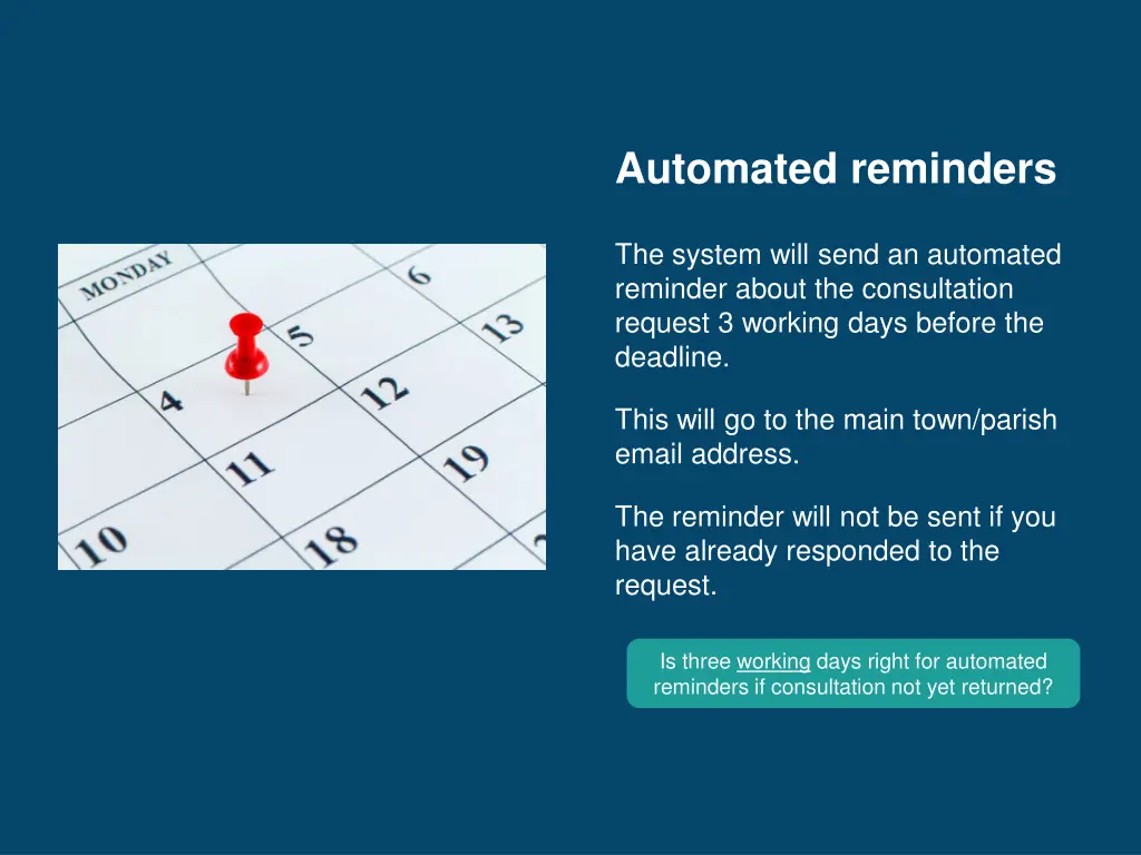 automated reminders