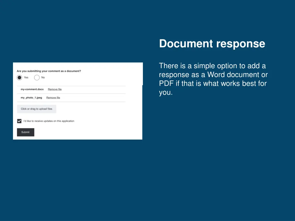 document response