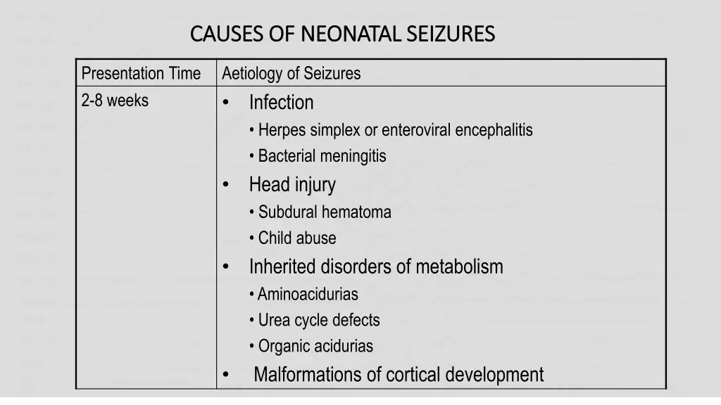 causes of neonatal seizures causes of neonatal 2