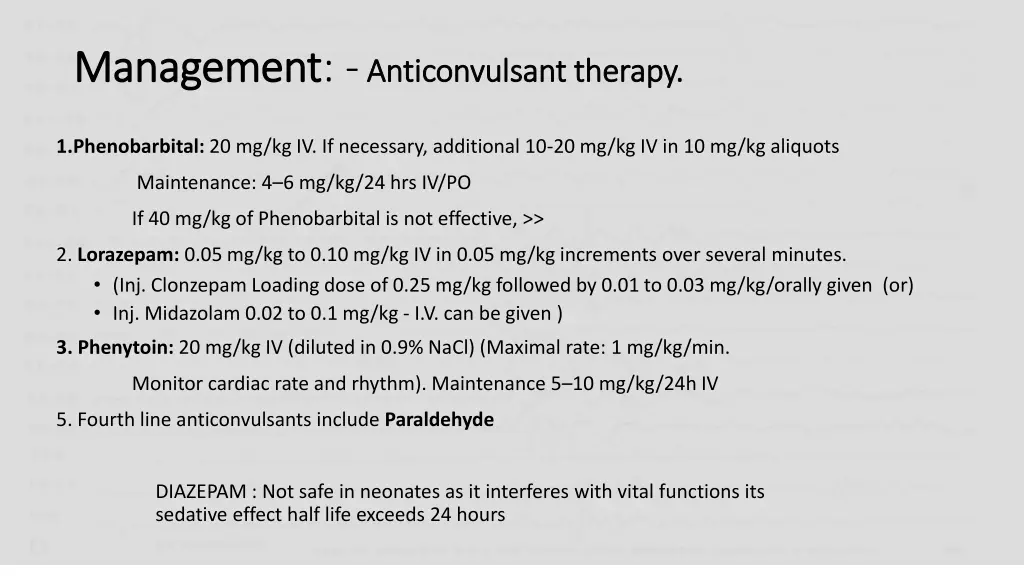 management management anticonvulsant therapy