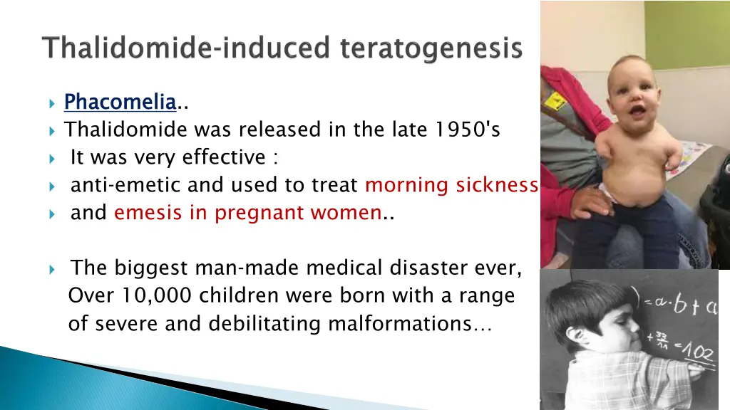phacomelia thalidomide was released in the late