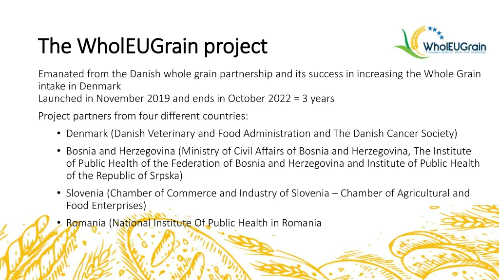 the wholeugrain project the wholeugrain project