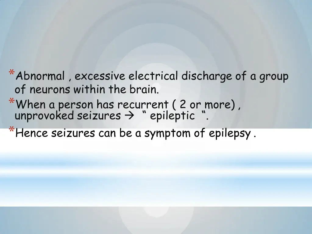 abnormal excessive electrical discharge