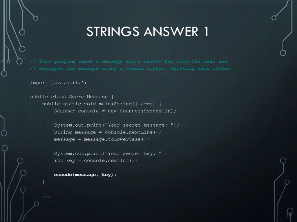 strings answer 1