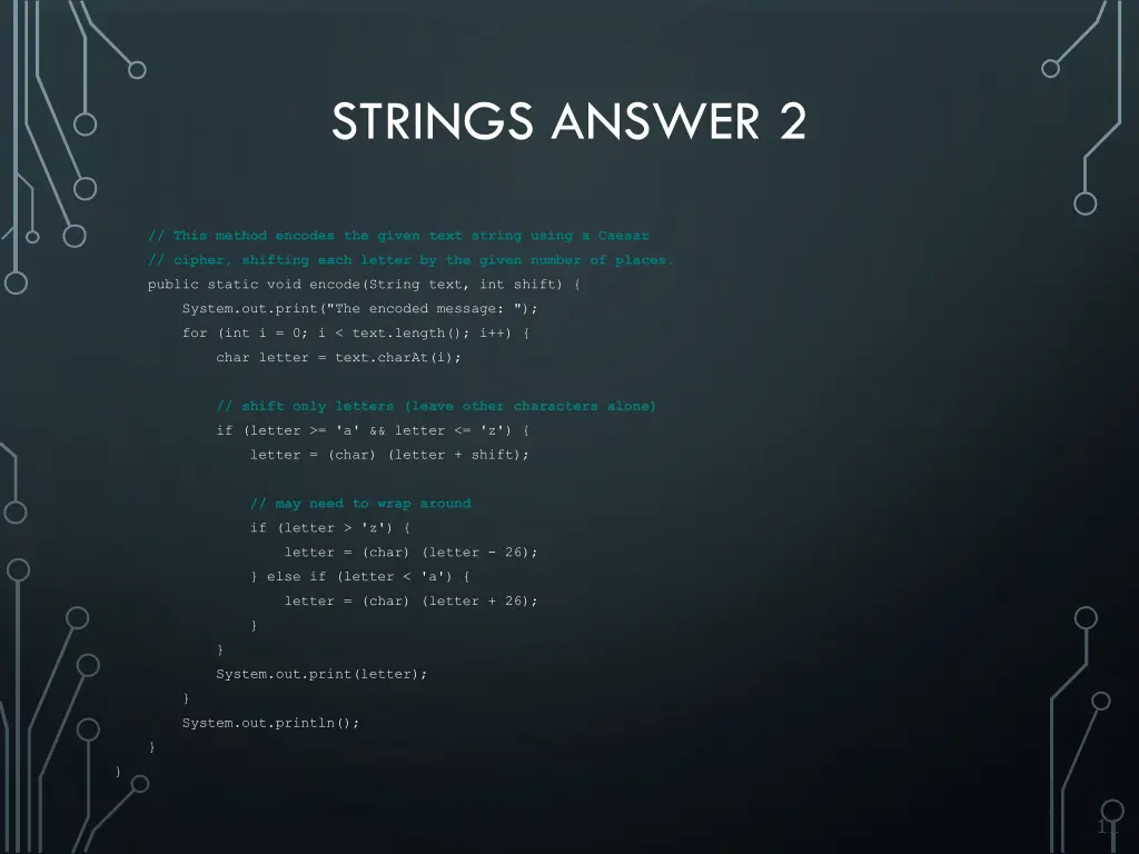 strings answer 2
