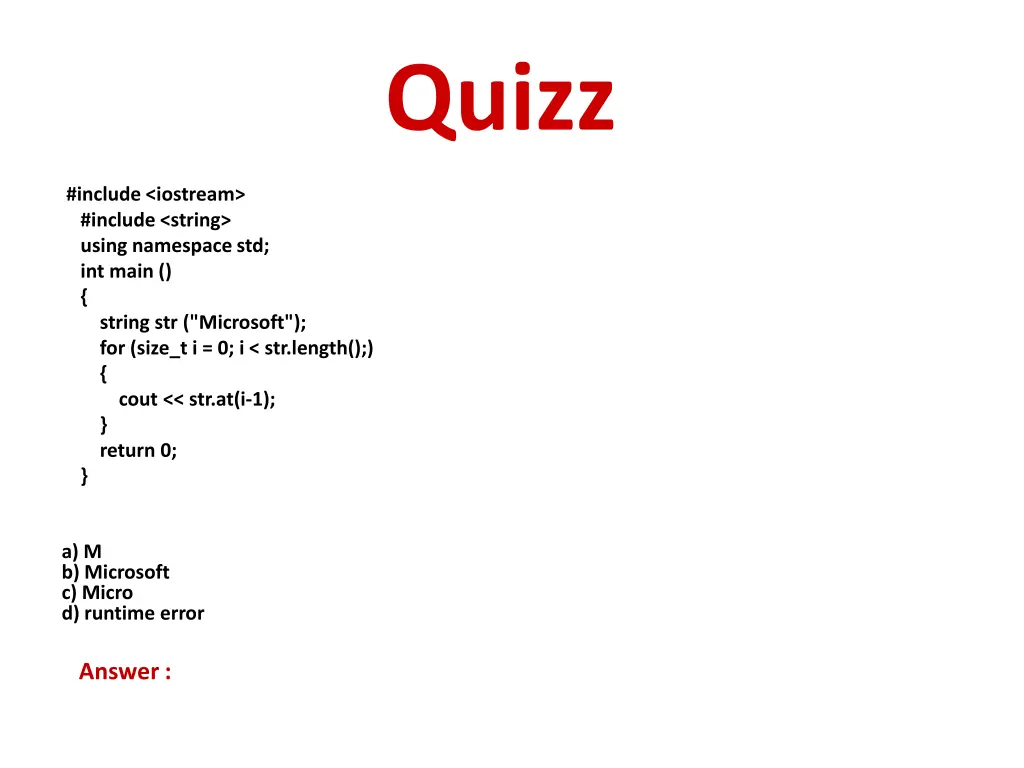 quizz