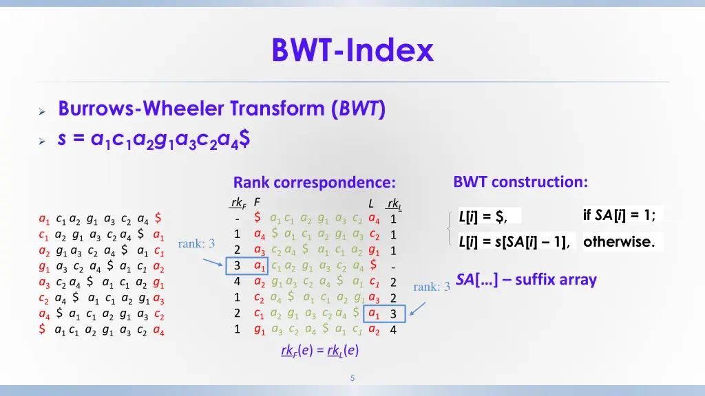 bwt index