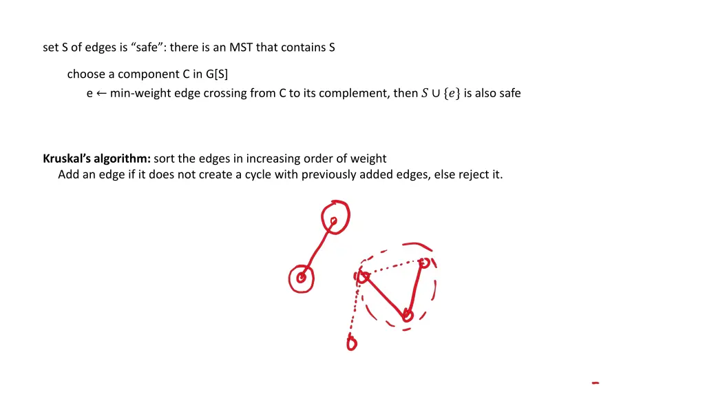 set s of edges is safe there is an mst that 4