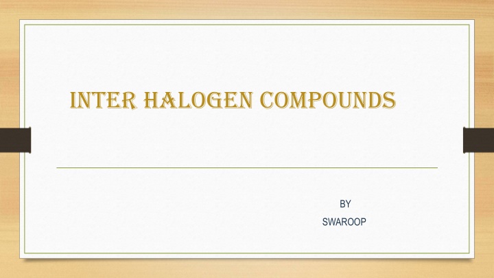 inter halogen compounds