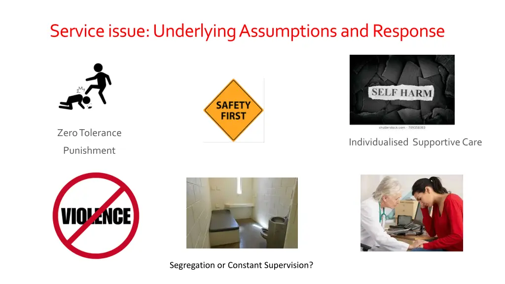 service issue underlying assumptions and response