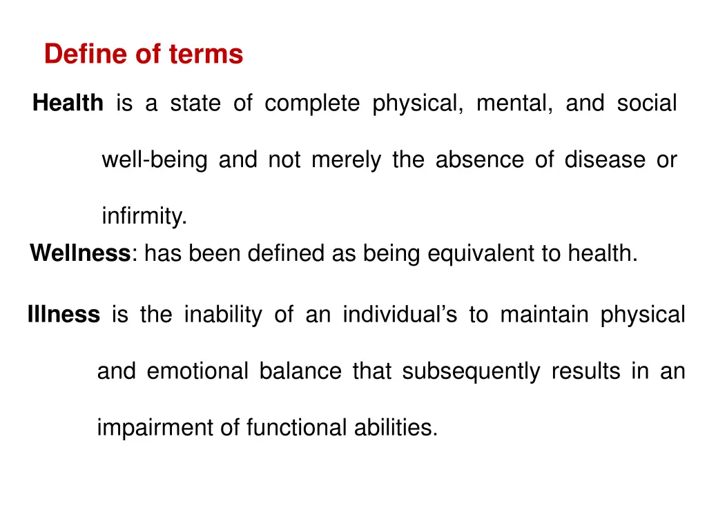 define of terms