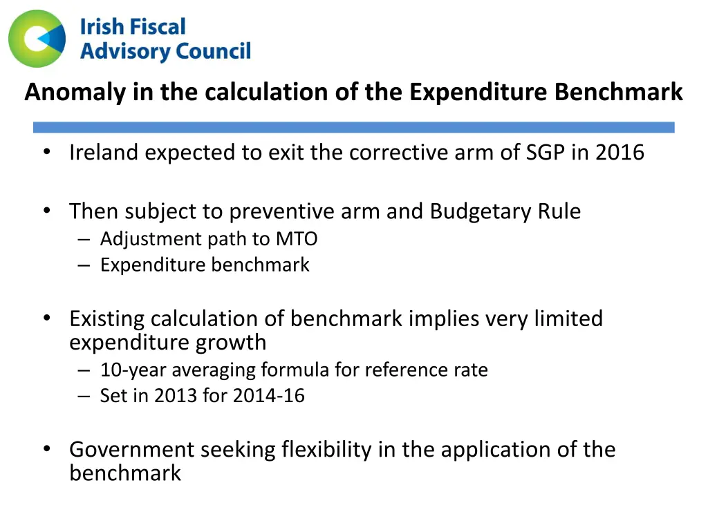 anomaly in the calculation of the expenditure