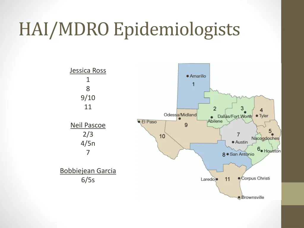 hai mdro epidemiologists