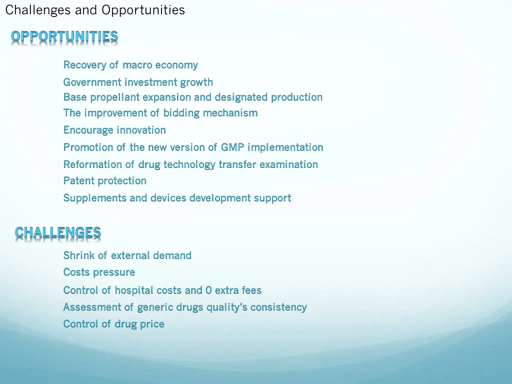challenges and opportunities
