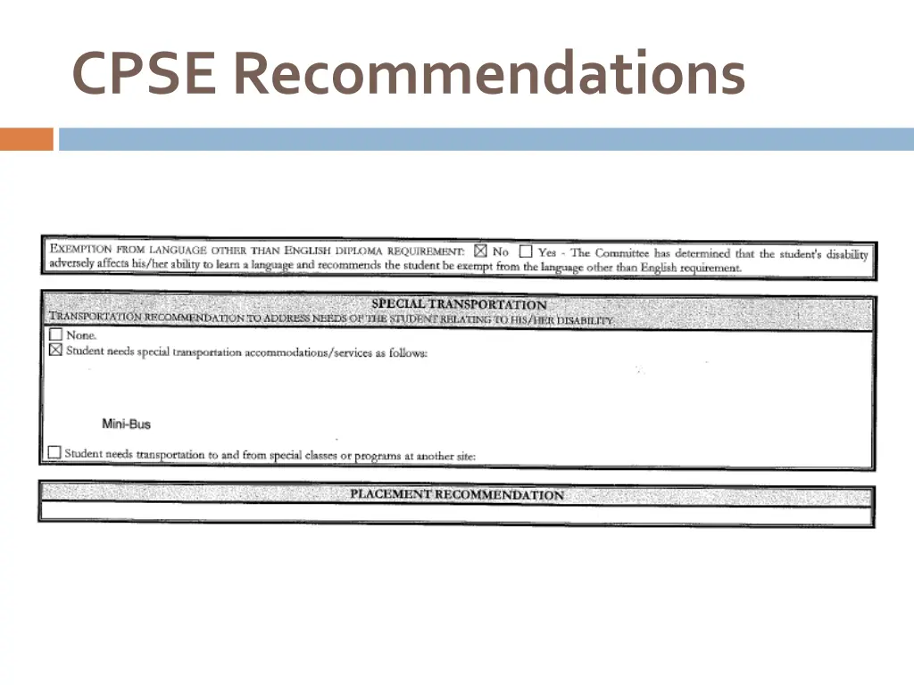 cpse recommendations 1