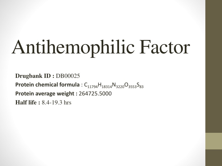 antihemophilic factor