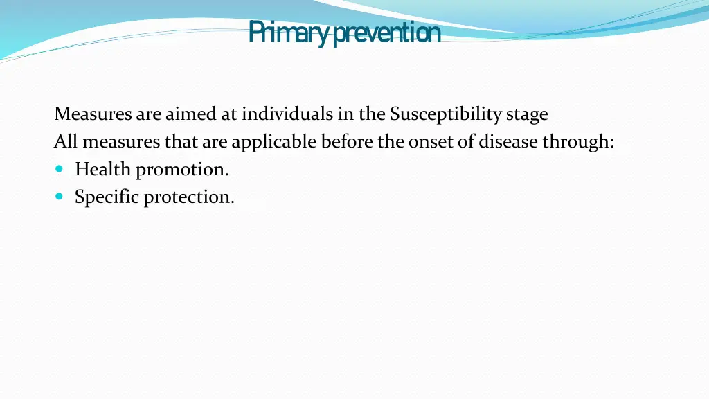 p rim ary prevention