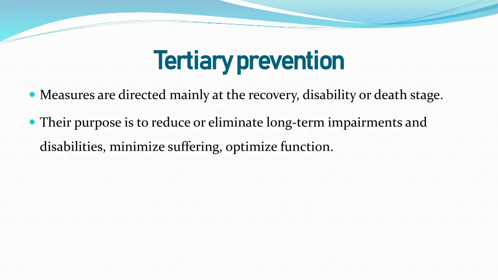 tertiary prevention tertiary prevention