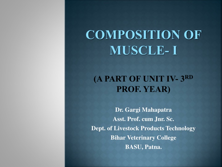 composition of muscle i
