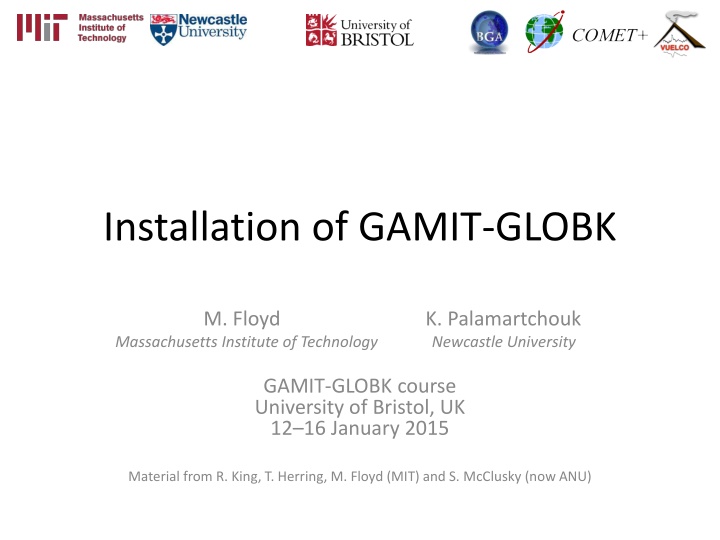 installation of gamit globk