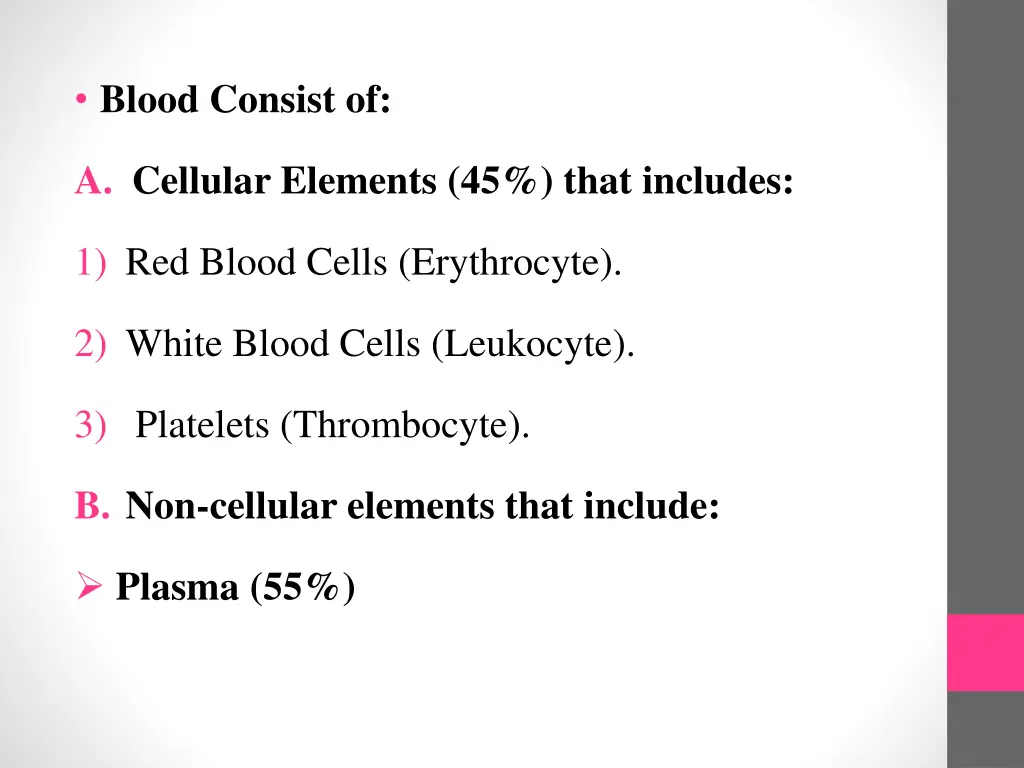 blood consist of
