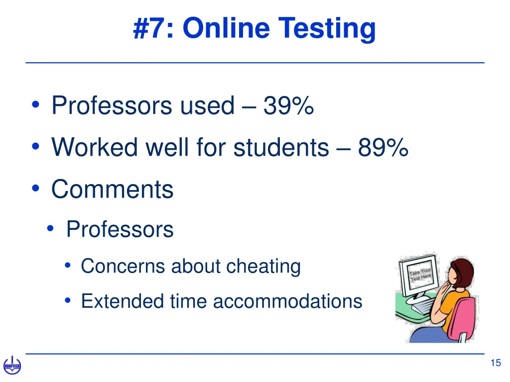 7 online testing
