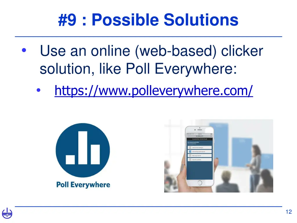 9 possible solutions