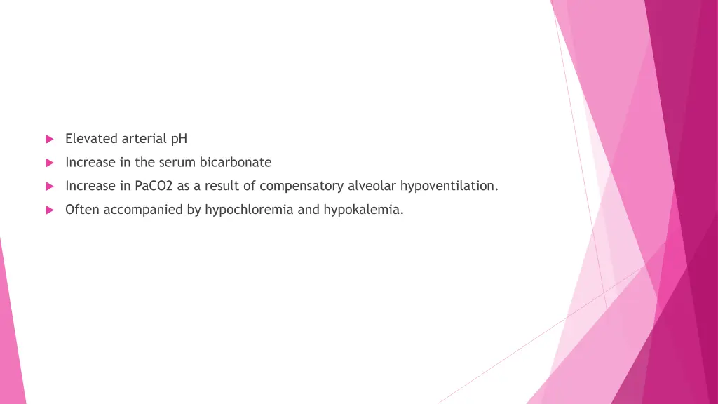 elevated arterial ph